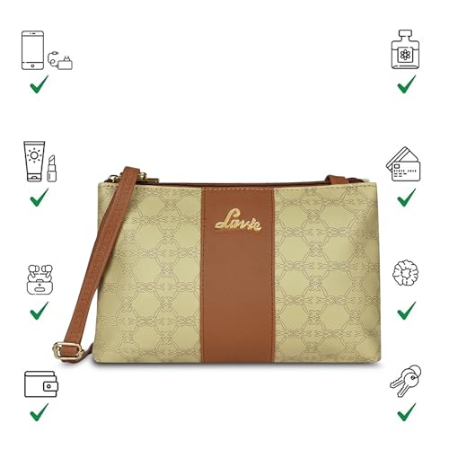 Lavie Women's Mono Lynn 2c Top Zip Cross Body Sling Bag | Ladies Purse Handbag | Gift for Women - Goyalsons ShopMax