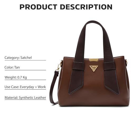 Lavie Signature Women's Nashville 3C Satchel Handbag | Satchel Bag for Work | Ladies Purse | Stylish Shoulder Bag | Gift For Women - Goyalsons ShopMax