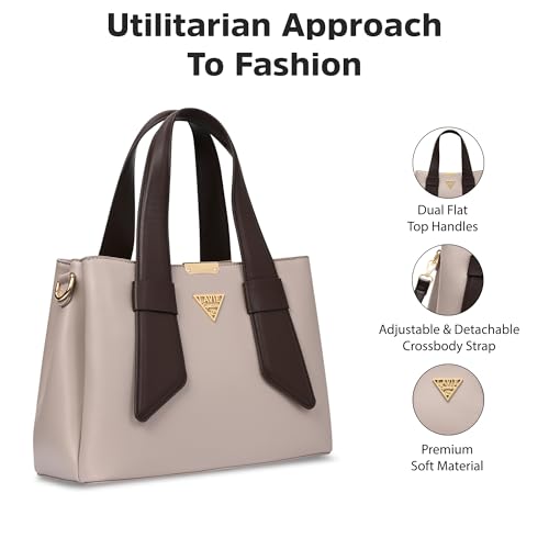 Lavie Signature Women's Nashville 3C Satchel Handbag | Satchel Bag for Work | Ladies Purse | Stylish Shoulder Bag | Gift For Women - Goyalsons ShopMax