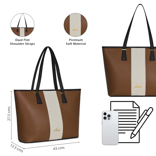 Lavie Avery Colourblock Tote |Tote Bag | Ladies purse | Stylish Shoulder Bag | Gift for Women - Goyalsons ShopMax