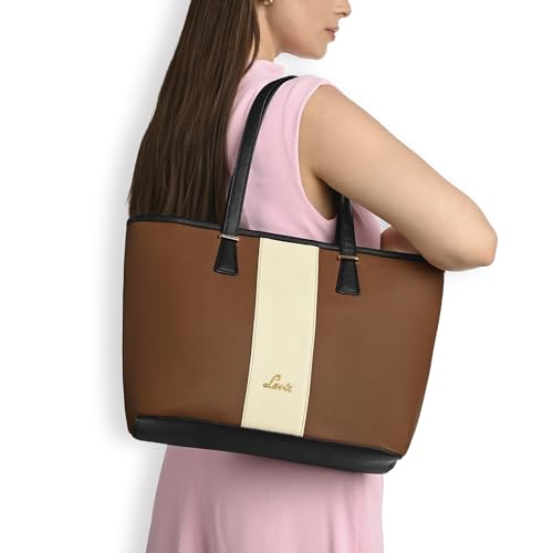 Lavie Avery Colourblock Tote |Tote Bag | Ladies purse | Stylish Shoulder Bag | Gift for Women - Goyalsons ShopMax