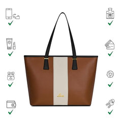 Lavie Avery Colourblock Tote |Tote Bag | Ladies purse | Stylish Shoulder Bag | Gift for Women - Goyalsons ShopMax