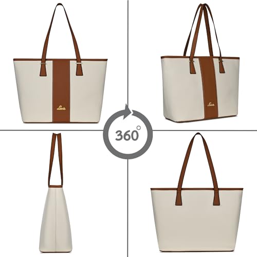 Lavie Avery Colourblock Tote |Tote Bag | Ladies purse | Stylish Shoulder Bag | Gift for Women - Goyalsons ShopMax