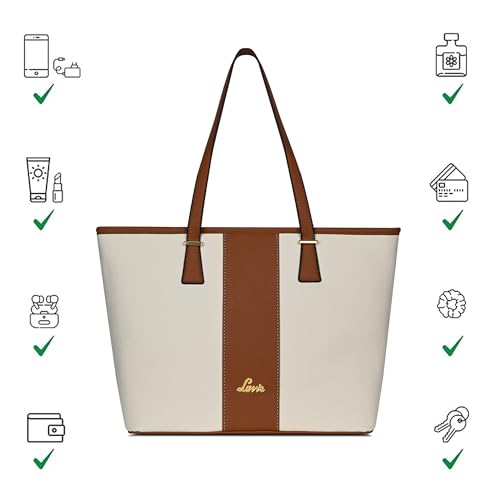Lavie Avery Colourblock Tote |Tote Bag | Ladies purse | Stylish Shoulder Bag | Gift for Women - Goyalsons ShopMax