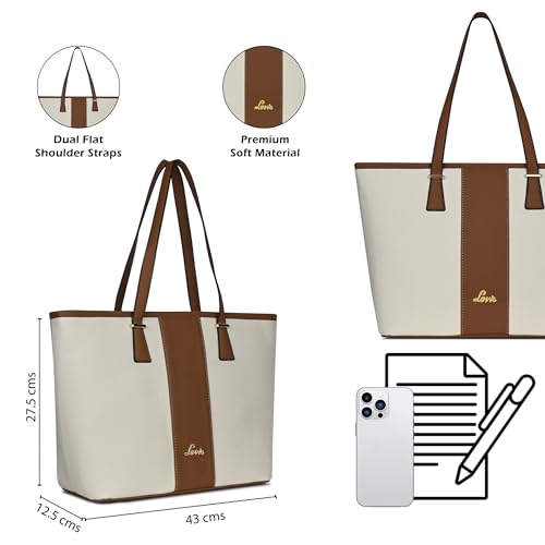 Lavie Avery Colourblock Tote |Tote Bag | Ladies purse | Stylish Shoulder Bag | Gift for Women - Goyalsons ShopMax