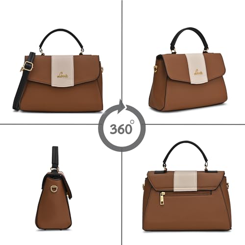 Lavie Women's Nicky Colourblock Flap Satchel Handbag for Women | Satchel Bag for Work | Ladies purse | Stylish Shoulder Bag | Gift For Women