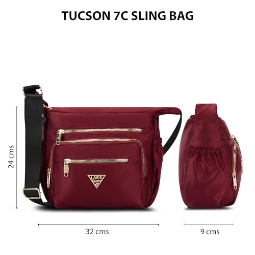 Lavie Signature Women's Tucson 7C Crossbody Sling Bag | Ladies Purse Handbag | Gift for Women