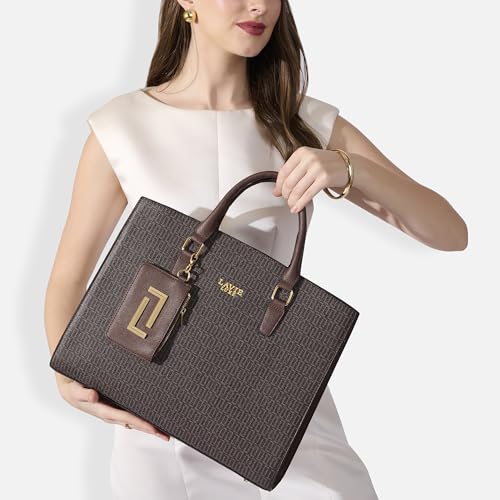 Lavie Luxe Women's Mono Elly25 Handbag for Women | Handbag for Work | Ladies purse | Stylish Shoulder Bag | Gift for Women
