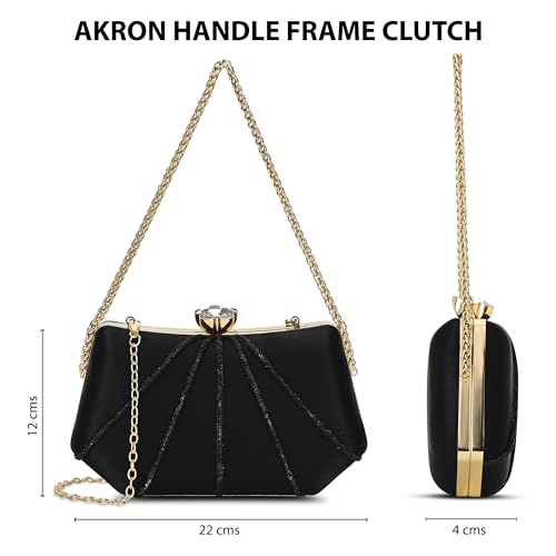 Lavie Signature Women's Akron Handle Framed Clutch | Ladies Purse | Gift For Women - Goyalsons ShopMax