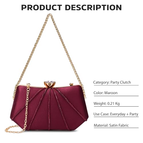 Lavie Signature Women's Akron Handle Framed Clutch | Ladies Purse | Gift For Women - Goyalsons ShopMax