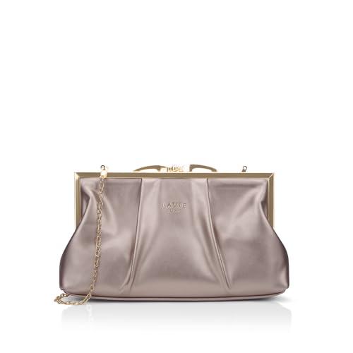 Lavie Luxe Women's Pleato 2-Compartment Frame Cross Body Sling Bag | Ladies Purse Handbag | Gift for Women - Goyalsons ShopMax