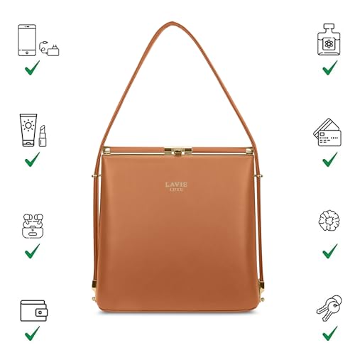 Lavie Luxe Women's Glare Satchel Bag | Satchel Handbag for Work | Ladies Purse | Stylish Shoulder Bag | Gift for Women - Goyalsons ShopMax