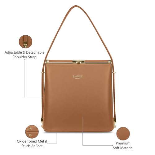 Lavie Luxe Women's Glare Satchel Bag | Satchel Handbag for Work | Ladies Purse | Stylish Shoulder Bag | Gift for Women - Goyalsons ShopMax