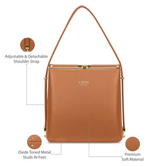 Lavie Luxe Women's Glare Satchel Bag | Satchel Handbag for Work | Ladies Purse | Stylish Shoulder Bag | Gift for Women - Goyalsons ShopMax