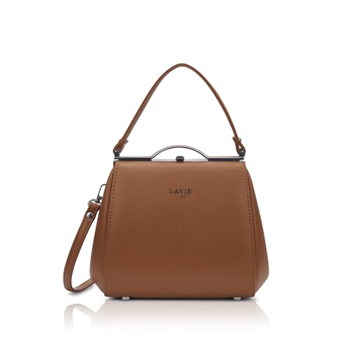Lavie Luxe Women's Fluff Frame Satchel Bag | Satchel Handbag for Work | Ladies Purse | Stylish Shoulder Bag | Gift for Women - Goyalsons ShopMax