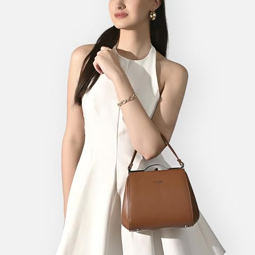 Lavie Luxe Women's Fluff Frame Satchel Bag | Satchel Handbag for Work | Ladies Purse | Stylish Shoulder Bag | Gift for Women - Goyalsons ShopMax