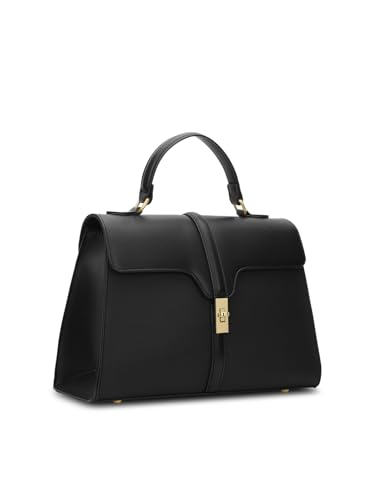 Lavie Signature Canva Flap Satchel Bag | Satchel Handbag for Work | Ladies Purse | Stylish Shoulder Bag | Gift for Women - Goyalsons ShopMax