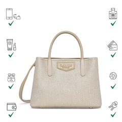 Lavie Luxe Women's Glam Bella 3 Comparment Tote Handbag | Tote Bag For Work | Ladies Purse | Stylish Shoulder Bag | Gift For Women