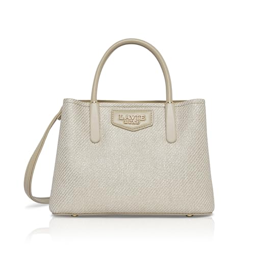 Lavie Luxe Women's Glam Bella 3 Comparment Tote Handbag | Tote Bag For Work | Ladies Purse | Stylish Shoulder Bag | Gift For Women