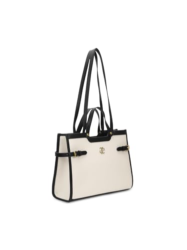 Lavie Signature Canva Dual Carry Tote Bag | Tote Bag for Work | Ladies purse | Stylish Shoulder Bag | Gift for Women - Goyalsons ShopMax