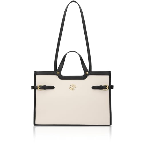 Lavie Signature Canva Dual Carry Tote Bag | Tote Bag for Work | Ladies purse | Stylish Shoulder Bag | Gift for Women - Goyalsons ShopMax