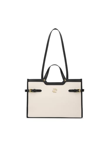 Lavie Signature Canva Dual Carry Tote Bag | Tote Bag for Work | Ladies purse | Stylish Shoulder Bag | Gift for Women - Goyalsons ShopMax