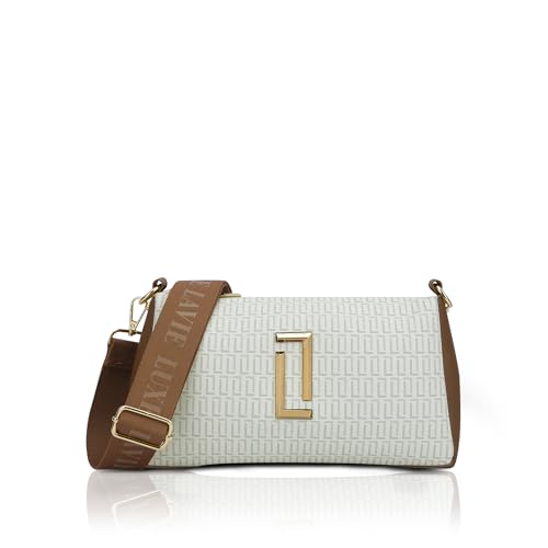Lavie Luxe Women's Monogram Lizzy 3-Compartment Cross Body Sling Bag | Ladies Purse Handbag | Gift for Women - Goyalsons ShopMax