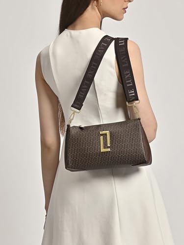 Lavie Luxe Women's Monogram Lizzy 3-Compartment Cross Body Sling Bag | Ladies Purse Handbag | Gift for Women - Goyalsons ShopMax
