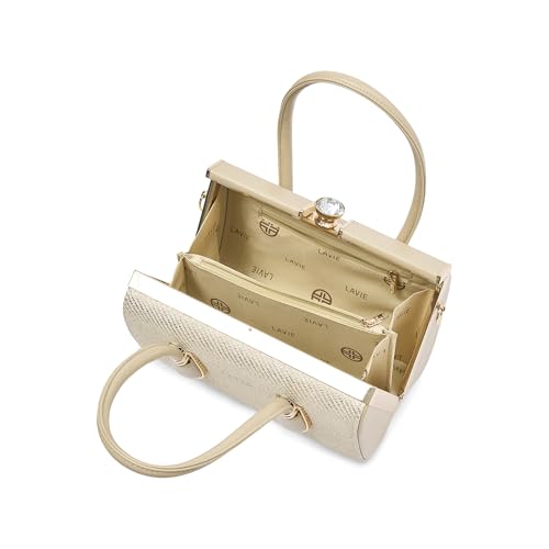 Lavie Luxe Women's Glam Dazzle Satchel Bag | Satchel Handbag for Work | Ladies Purse | Stylish Shoulder Bag | Gift for Women - Goyalsons ShopMax