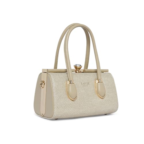 Lavie Luxe Women's Glam Dazzle Satchel Bag | Satchel Handbag for Work | Ladies Purse | Stylish Shoulder Bag | Gift for Women - Goyalsons ShopMax