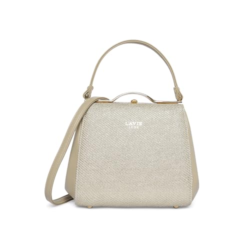 Lavie Luxe Women's Glam Fluff Frame Satchel Bag | Satchel Handbag for Work | Ladies Purse | Stylish Shoulder Bag | Gift for Women