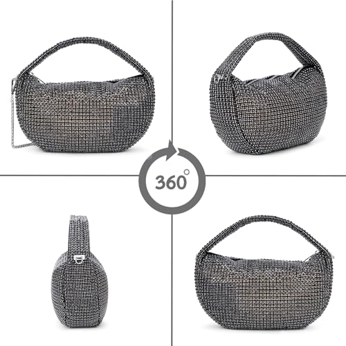 Lavie Luxe women's Gem Hobo Bag | Hobo Handbag for Work | Ladies Purse | Stylish Shoulder Bag | Gift For Women - Goyalsons ShopMax
