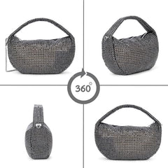 Lavie Luxe women's Gem Hobo Bag | Hobo Handbag for Work | Ladies Purse | Stylish Shoulder Bag | Gift For Women - Goyalsons ShopMax