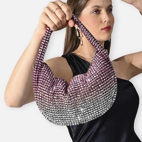 Lavie Luxe women's Gem Hobo Bag | Hobo Handbag for Work | Ladies Purse | Stylish Shoulder Bag | Gift For Women - Goyalsons ShopMax