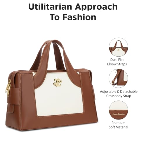 Lavie Signature Women's Olympia Medium Satchel Bag | Satchel Handbag for Work | Ladies Purse | Stylish Shoulder Bag | Gift for Women