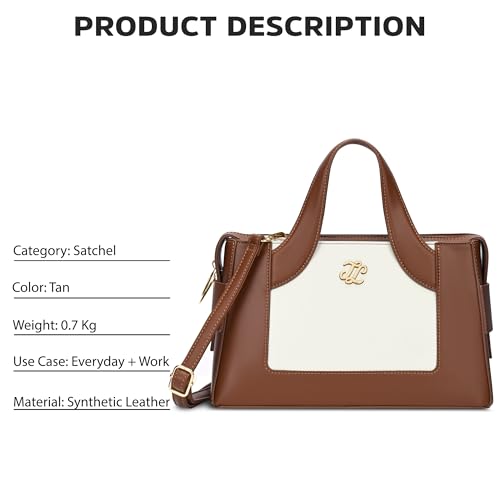 Lavie Signature Women's Olympia Medium Satchel Bag | Satchel Handbag for Work | Ladies Purse | Stylish Shoulder Bag | Gift for Women