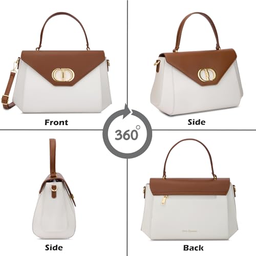 Lavie Signature Women's Brooks Flap Satchel Bag | Satchel Handbag for Work | Ladies Purse | Stylish Shoulder Bag | Gift for Women - Goyalsons ShopMax