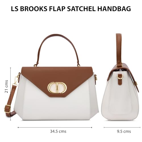 Lavie Signature Women's Brooks Flap Satchel Bag | Satchel Handbag for Work | Ladies Purse | Stylish Shoulder Bag | Gift for Women - Goyalsons ShopMax