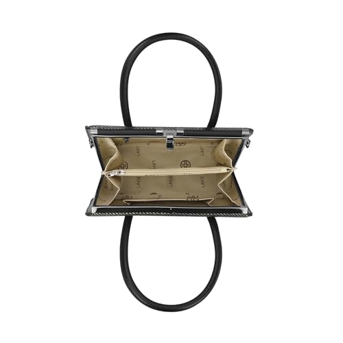 Lavie Luxe Women's Glam Book Dual Handle Satchel Handbag | Satchel Bag for Work | Ladies Purse | Stylish Shoulder Bag | Gift For Women - Goyalsons ShopMax