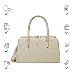 Lavie Luxe Women's Glam Book Dual Handle Satchel Handbag | Satchel Bag for Work | Ladies Purse | Stylish Shoulder Bag | Gift For Women - Goyalsons ShopMax
