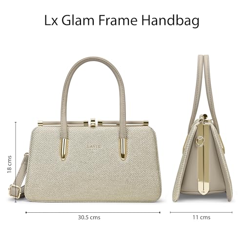 Lavie Luxe Women's Glam Book Dual Handle Satchel Handbag | Satchel Bag for Work | Ladies Purse | Stylish Shoulder Bag | Gift For Women - Goyalsons ShopMax