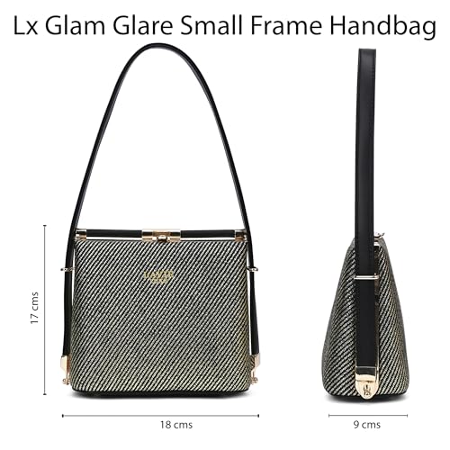 Lavie Luxe Women's Glam Glare Small Frame Satchel Handbag | Satchel Bag for Work | Ladies Purse | Stylish Shoulder Bag | Gift For Women - Goyalsons ShopMax
