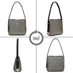 Lavie Luxe Women's Glam Glare Small Frame Satchel Handbag | Satchel Bag for Work | Ladies Purse | Stylish Shoulder Bag | Gift For Women - Goyalsons ShopMax