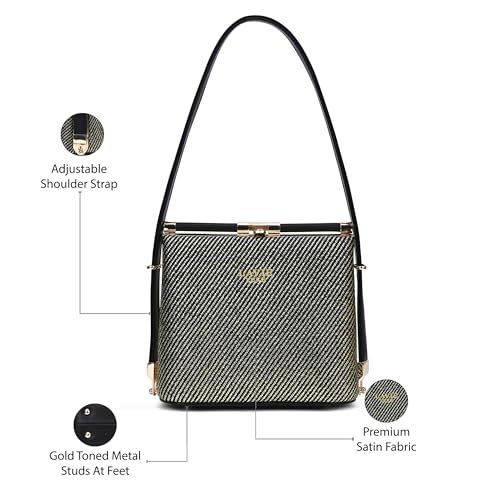 Lavie Luxe Women's Glam Glare Small Frame Satchel Handbag | Satchel Bag for Work | Ladies Purse | Stylish Shoulder Bag | Gift For Women - Goyalsons ShopMax