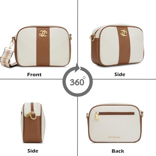 Lavie Signature Women's Tulsa Colourblock Box Crossbody Sling Bag | Ladies Purse Handbag | Gift for Women