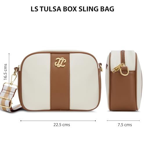 Lavie Signature Women's Tulsa Colourblock Box Crossbody Sling Bag | Ladies Purse Handbag | Gift for Women