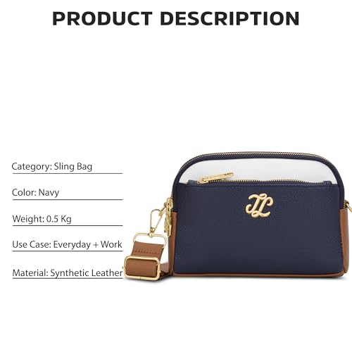 Lavie Signature Women's Eugene Colourblock Crossbody Sling Bag | Ladies Purse Handbag | Gift for Women