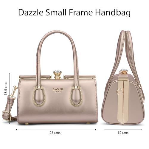 Lavie Luxe Women's Dazzle26 Large Frame Satchel Bag | Satchel Handbag for Work | Ladies Purse | Stylish Shoulder Bag | Gift for Women