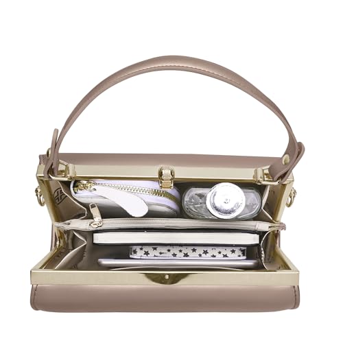 Lavie Luxe Women's Marie Frame Satchel Bag | Satchel Handbag for Work | Ladies Purse | Stylish Shoulder Bag | Gift for Women