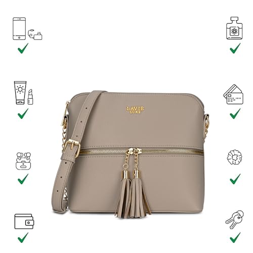 Lavie Luxe Women's Tiara26 Tassel Crossbody Sling Bag | Ladies Purse Handbag | Gift for Women